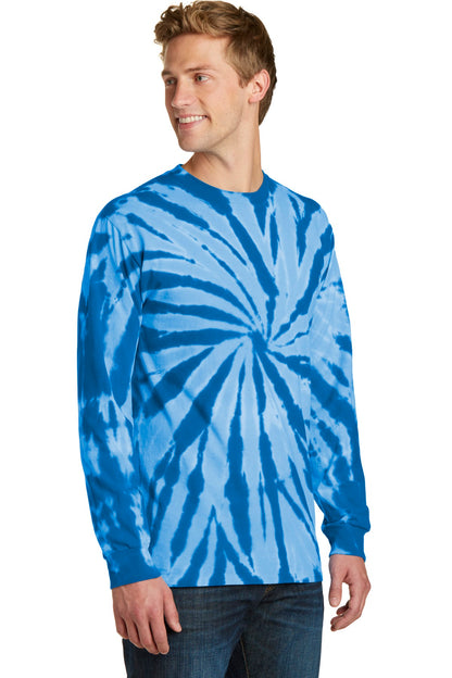 Royal Port & Company Tie-Dye Long Sleeve Tee. PC147LS