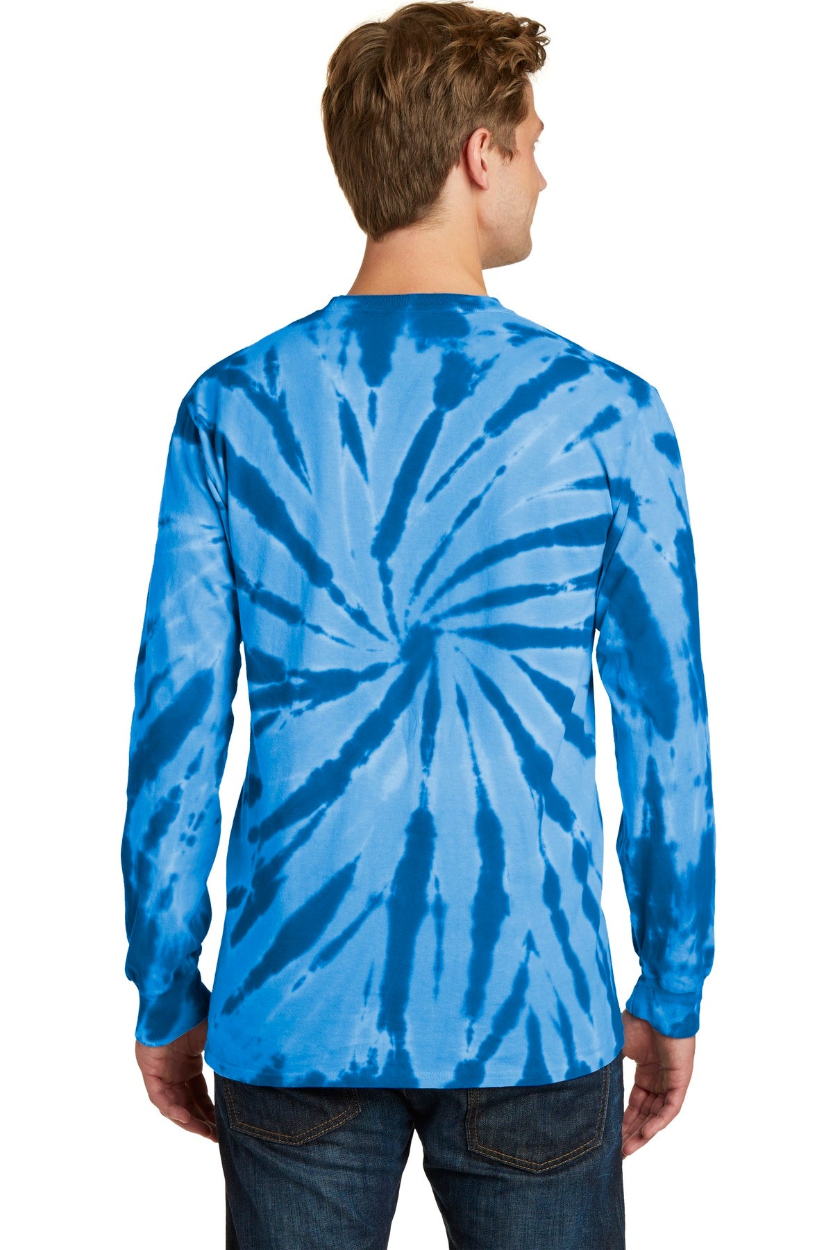 Royal Port & Company Tie-Dye Long Sleeve Tee. PC147LS
