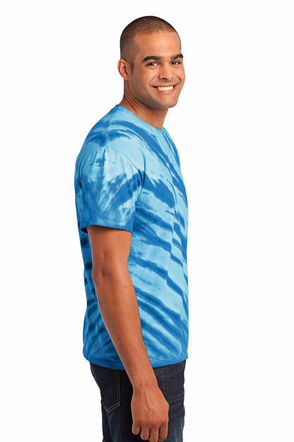 Royal Port & Company - Tiger Stripe Tie-Dye Tee. PC148