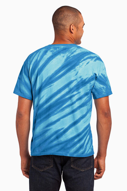 Royal Port & Company - Tiger Stripe Tie-Dye Tee. PC148
