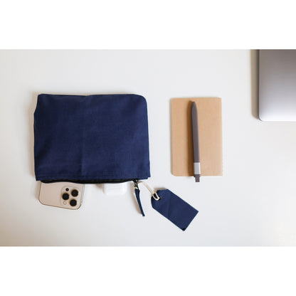 Avery Cotton Zippered Pouch