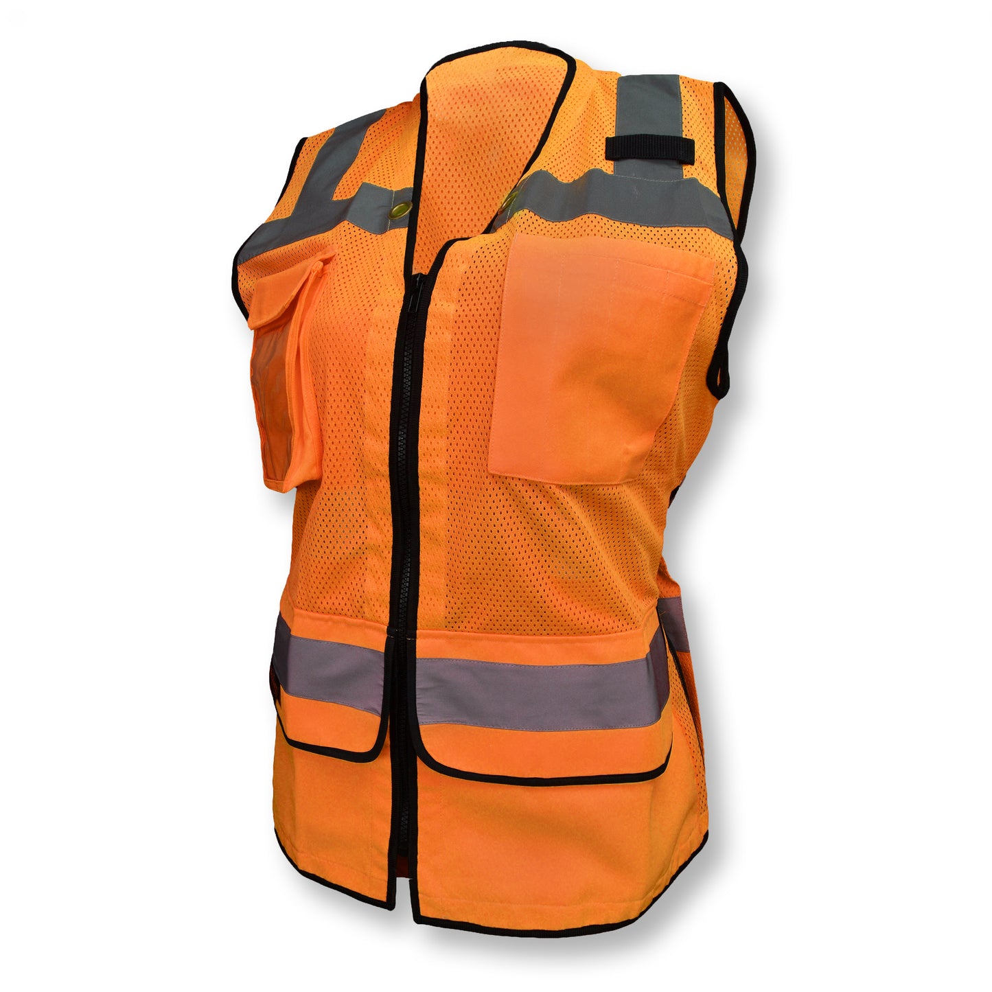 SV59W Ladies Heavy Duty Surveyor Safety Vest - Orange - Size XL