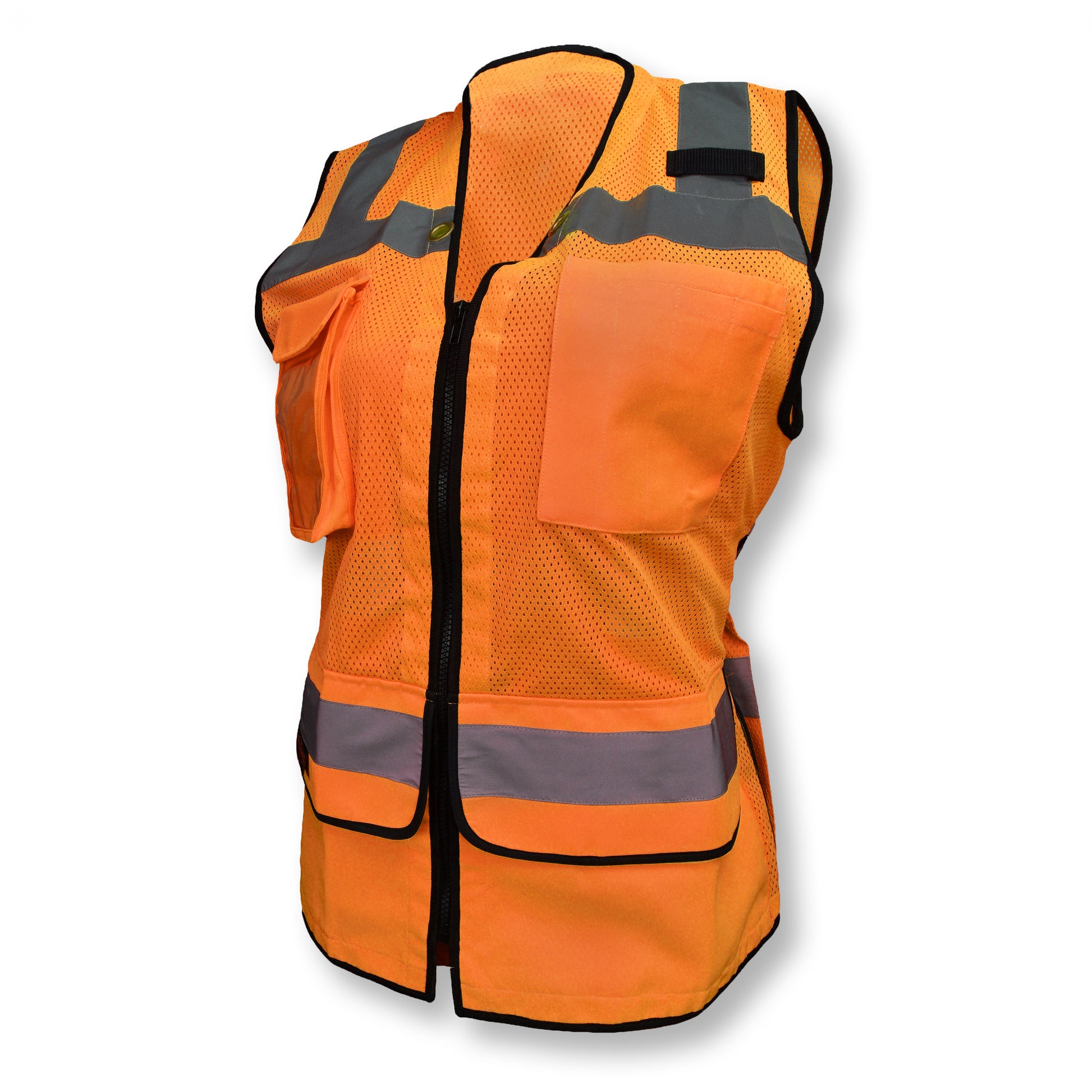 SV59W Ladies Heavy Duty Surveyor Safety Vest - Orange - Size XL