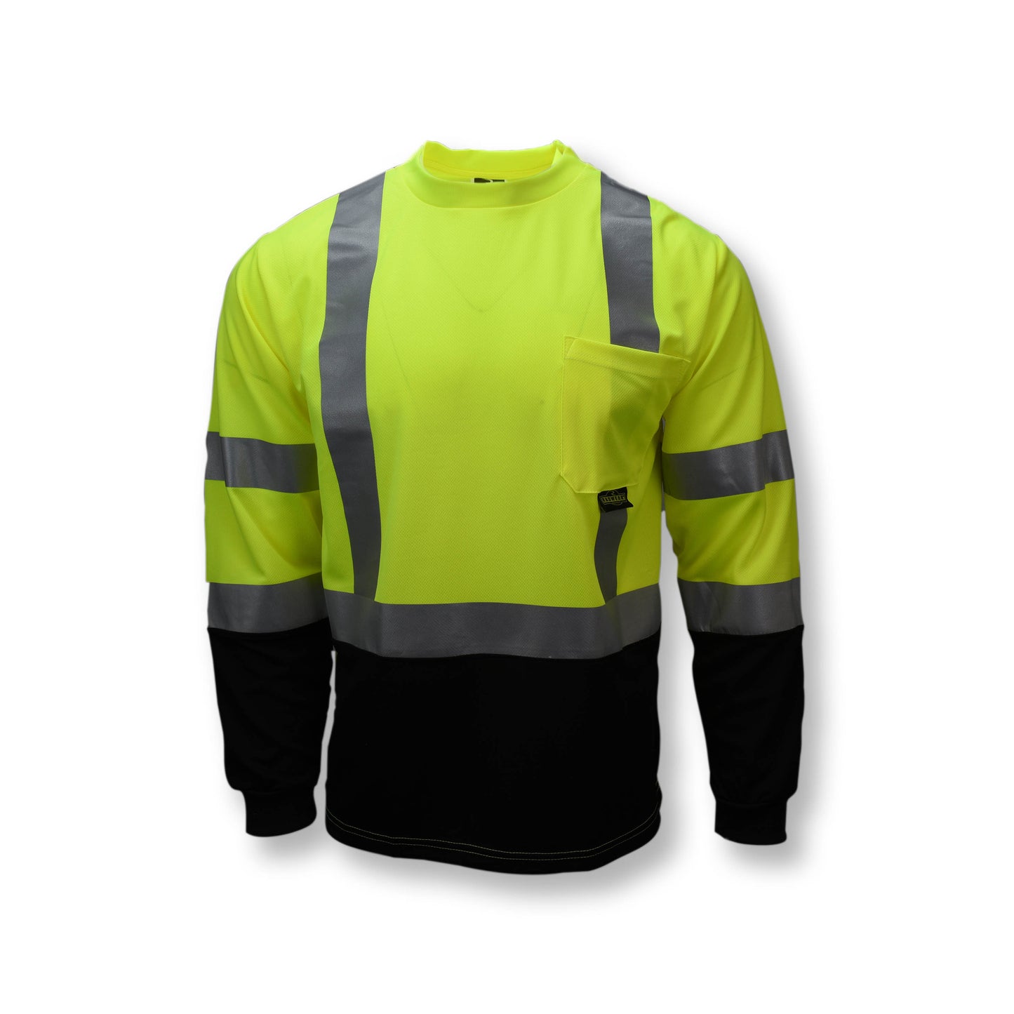 ST21B Type R Class 3 Long Sleeve Black Bottom T-Shirt - Green/Black - Size 2X