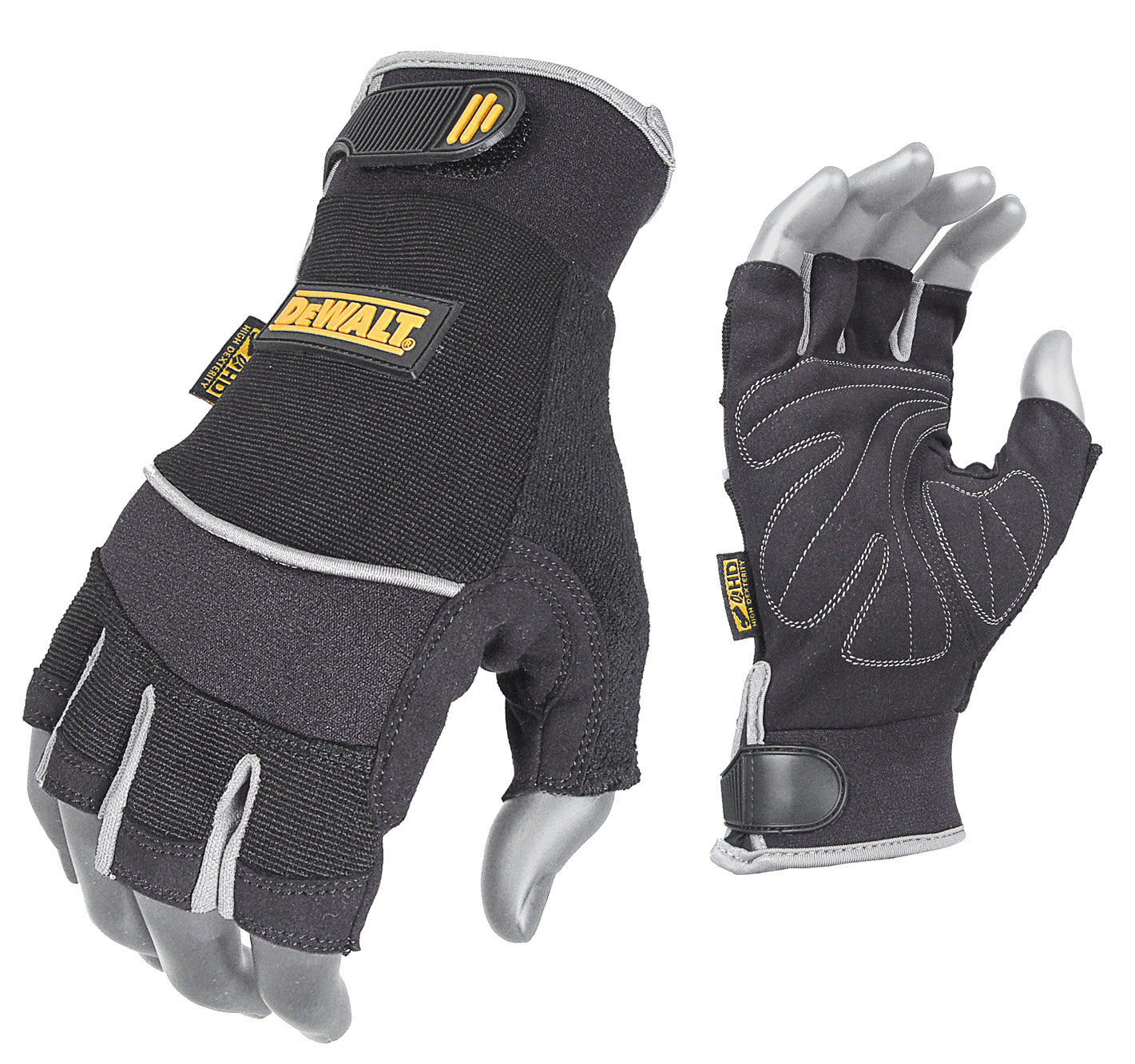 DPG230 Synthetic Leather Technician's Fingerless Glove - Size XL