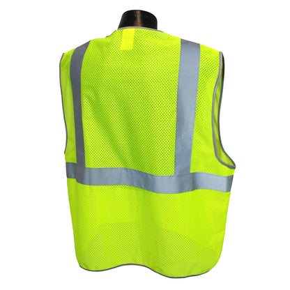 5ANSI-PCZ Type R Class 2 Safety Vest - 3.5oz Poly Mesh - Orange - Size 2X