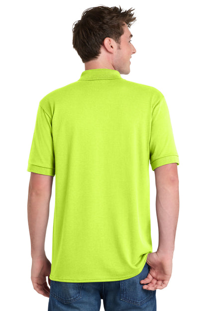 Safety Green Port & Company Tall Core Blend Jersey Knit Polo. KP55T