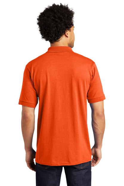 Safety Orange Port & Company Tall Core Blend Jersey Knit Polo. KP55T