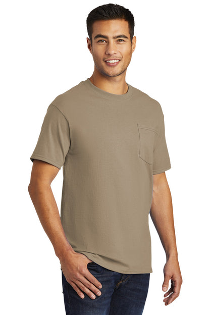 Sand Port & Company - Tall Essential Pocket Tee. PC61PT