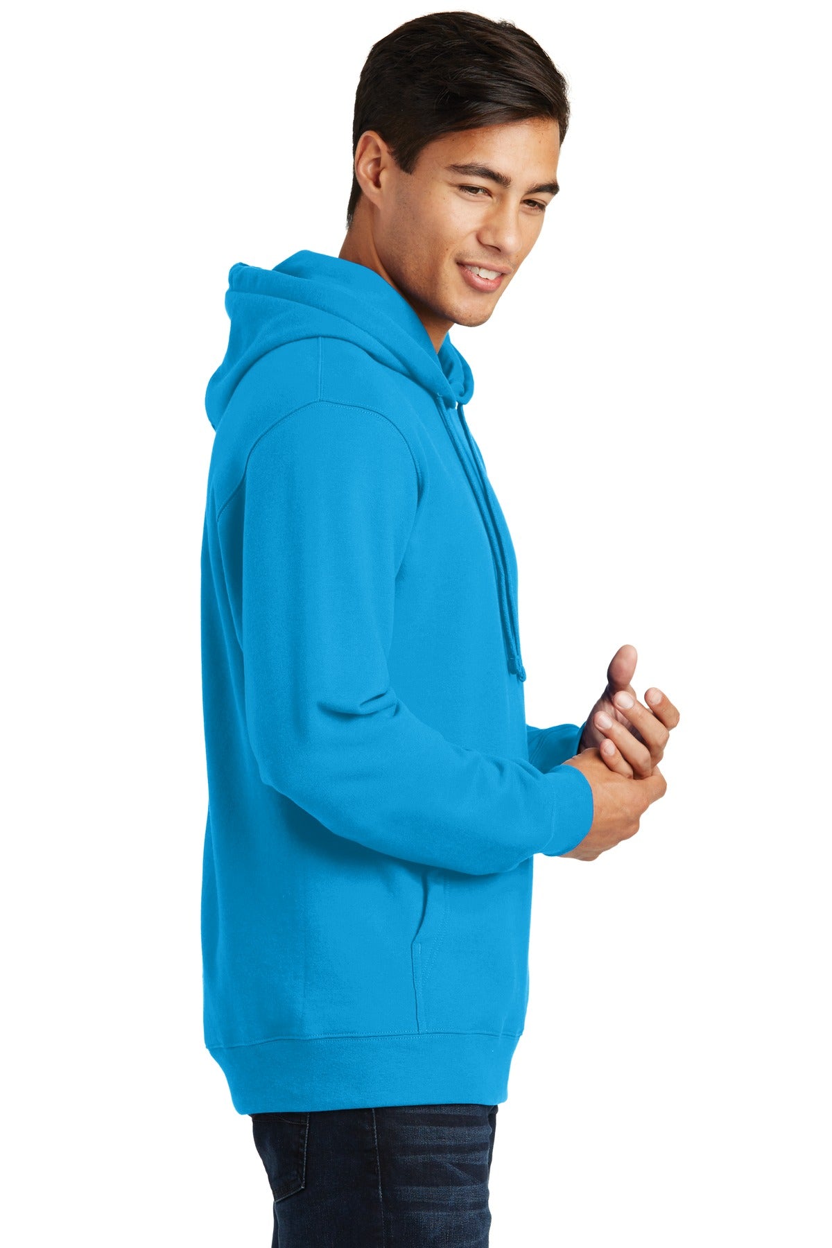 Sapphire Port & Company Fan Favorite Fleece Pullover Hooded Sweatshirt. PC850H