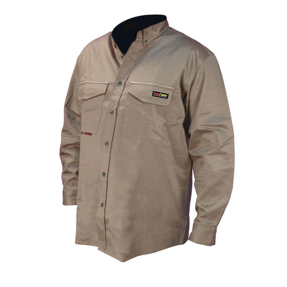 FRS-001 VolCore® Long Sleeve Button Down FR Shirt - Khaki - Size XL