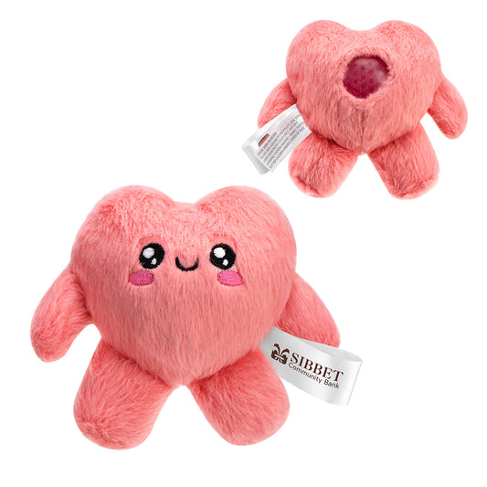 Pink Stress Busters™ Fluffy Heart