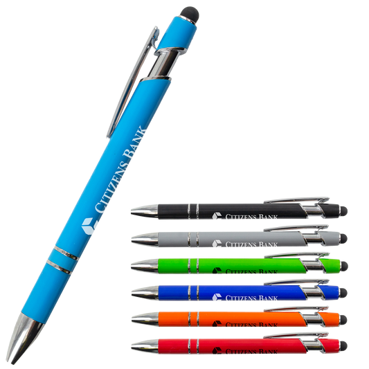 Black Script Plastic Barrel Stylus Pen