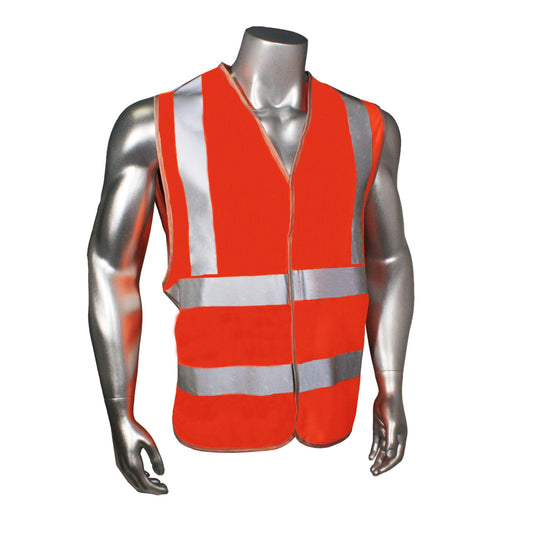 HV-6ANSI-2H Type R Class 2 2.7oz Micro Mesh Safety Vest - Orange - Size XL