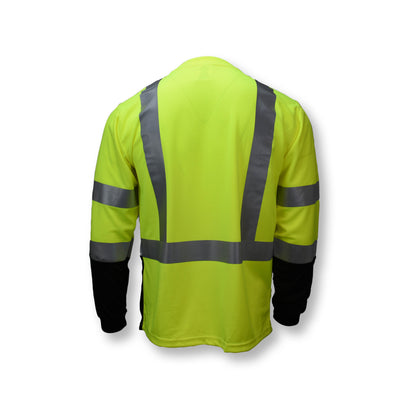 ST21B Type R Class 3 Long Sleeve Black Bottom T-Shirt - Green/Black - Size 2X