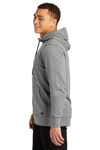 Shadow Grey He New Era Tri-Blend Fleece Full-Zip HoodieNEA511