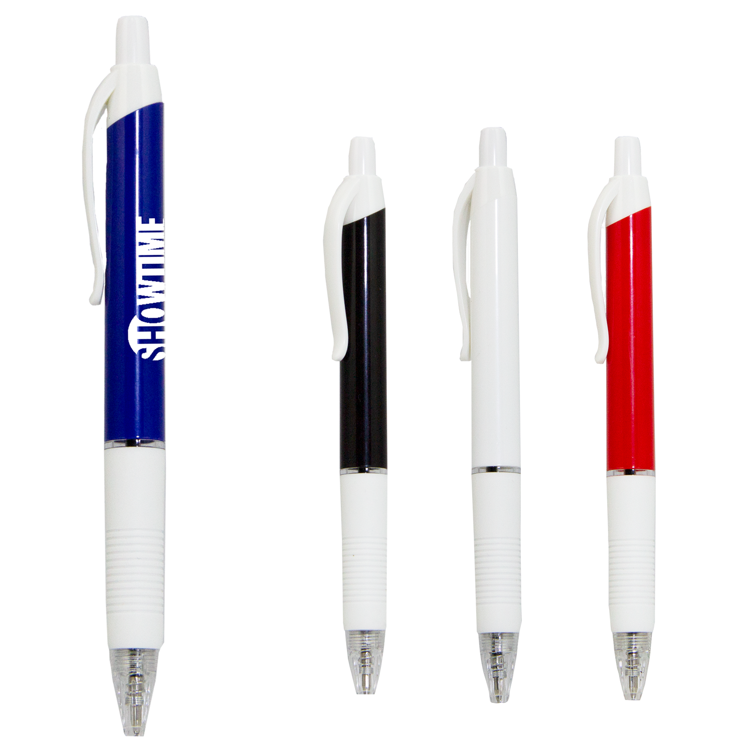 Black Showtime Pen With White Accents