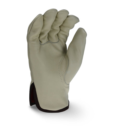 RWG4225 Fleece Lined Standard Grain Cowhide Leather Driver - Size L