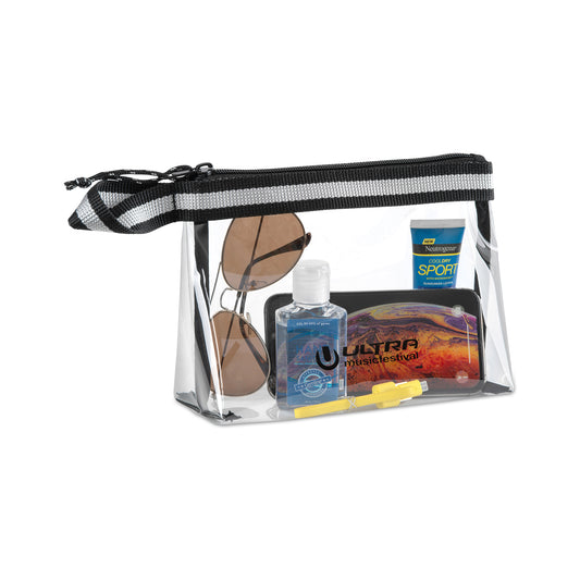 Clear Sigma Clear Zippered Pouch