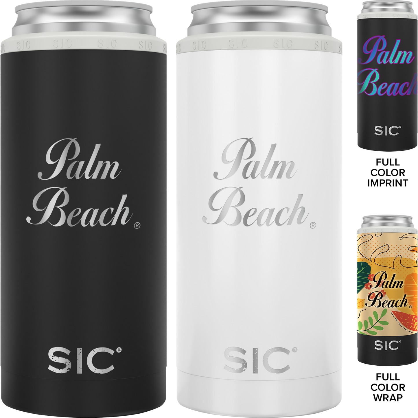 Black Sic Slim Can Cooler