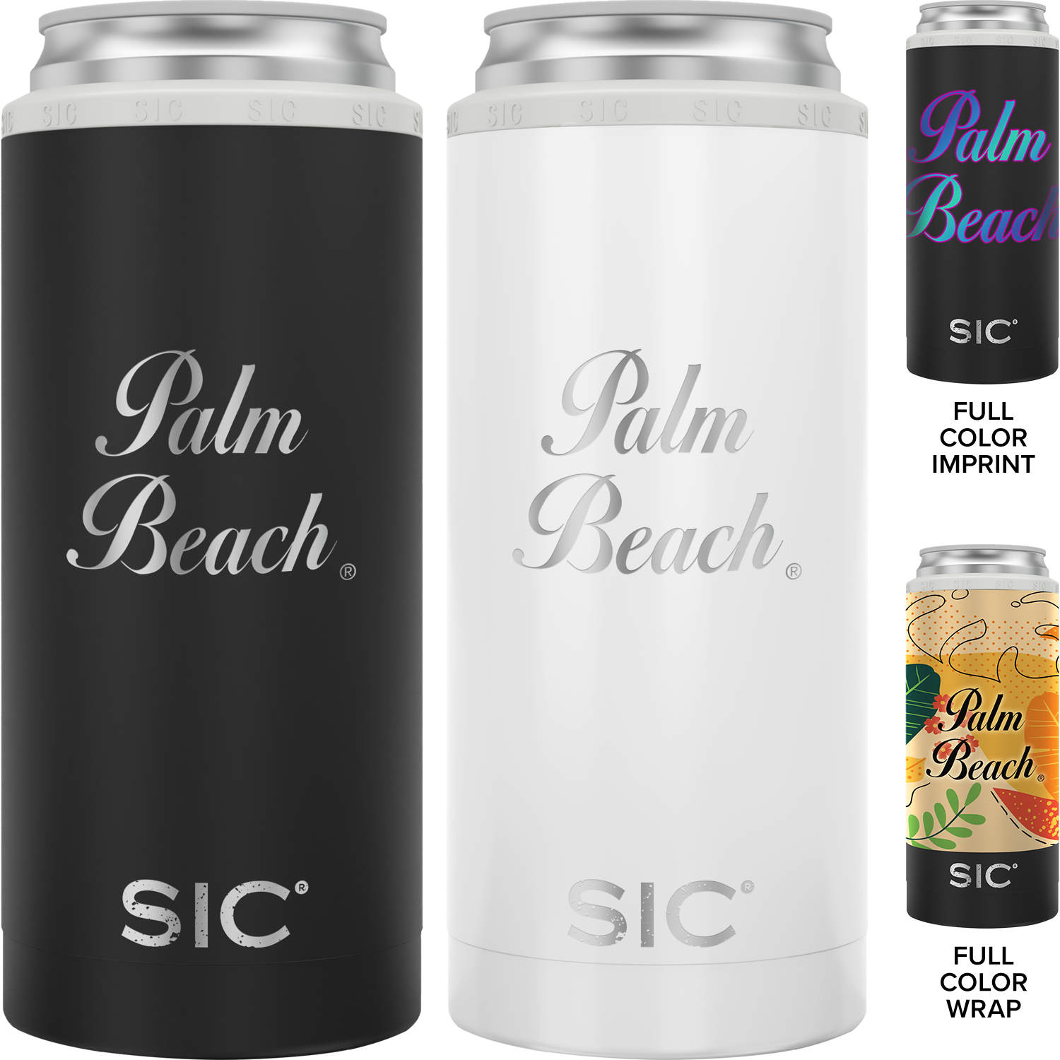 Black Sic Slim Can Cooler