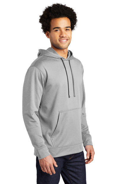 Silver Port & Company Performance Fleece Pullover Hooded Sweatshirt. PC590H