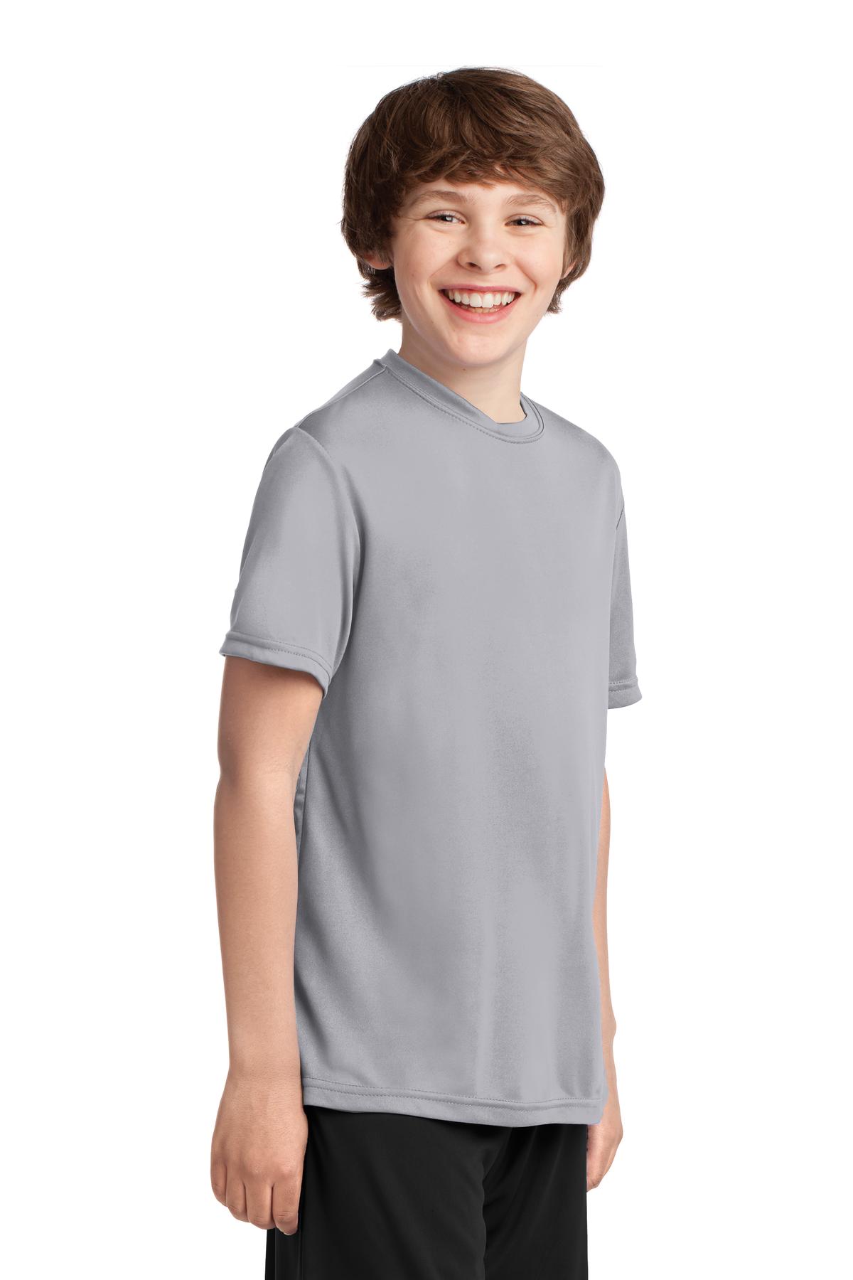 Silver Port & Company Youth Performance Tee. PC380Y