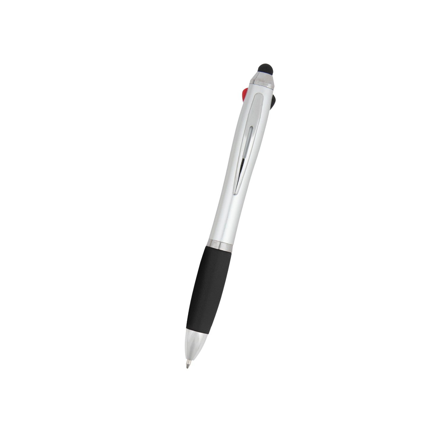 SILVER WITH BLACK 3-In-One Pen With Stylus  grouped