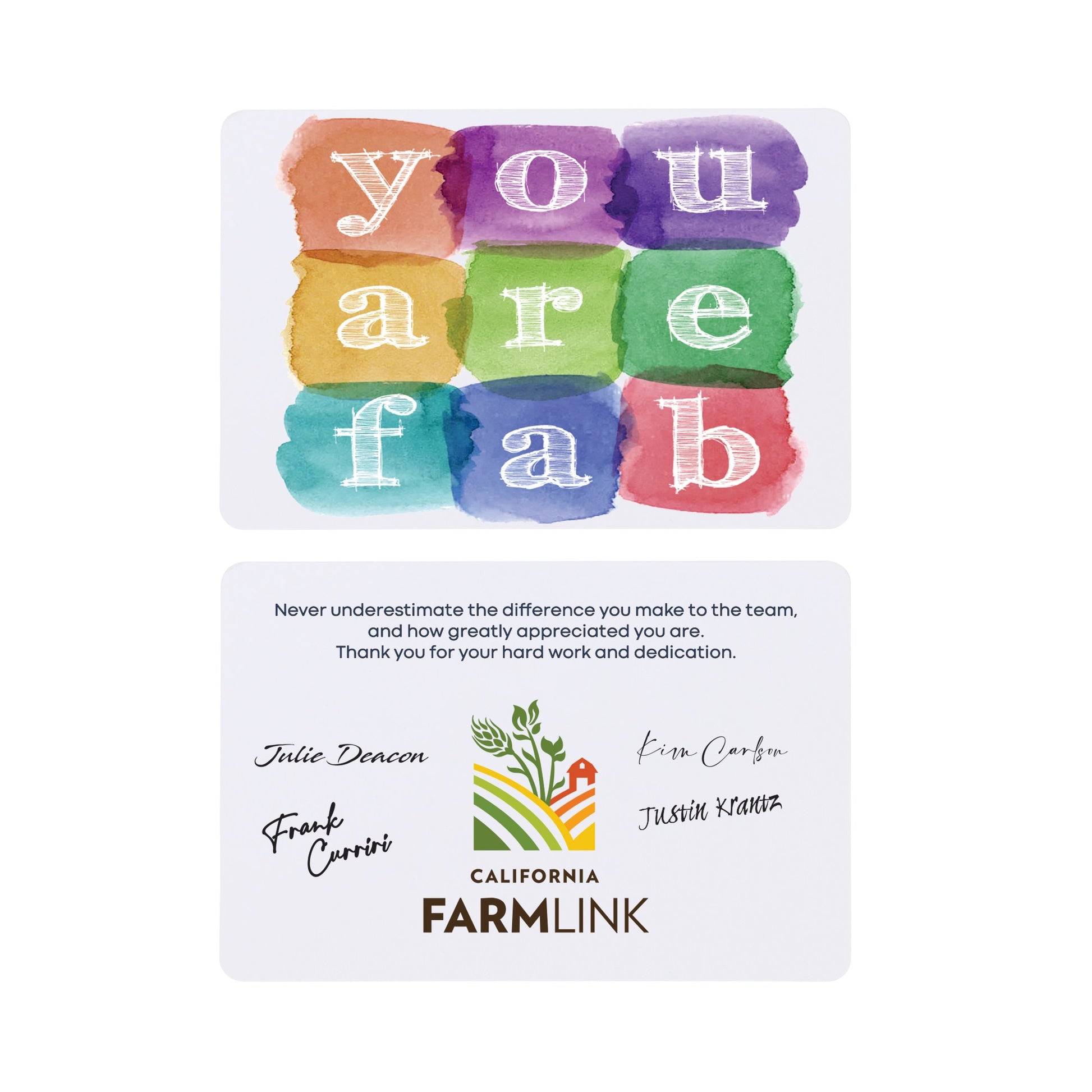 White Fabulously You For All You Do Greeting Card