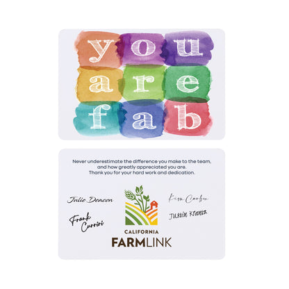 White Fabulously You For All You Do Greeting Card