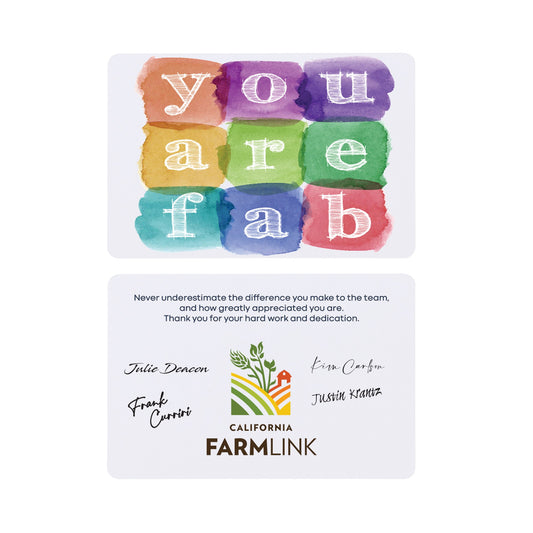 White Fabulously You For All You Do Greeting Card