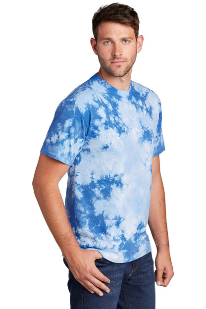 Sky Blue Port & Company Crystal Tie-Dye Tee PC145