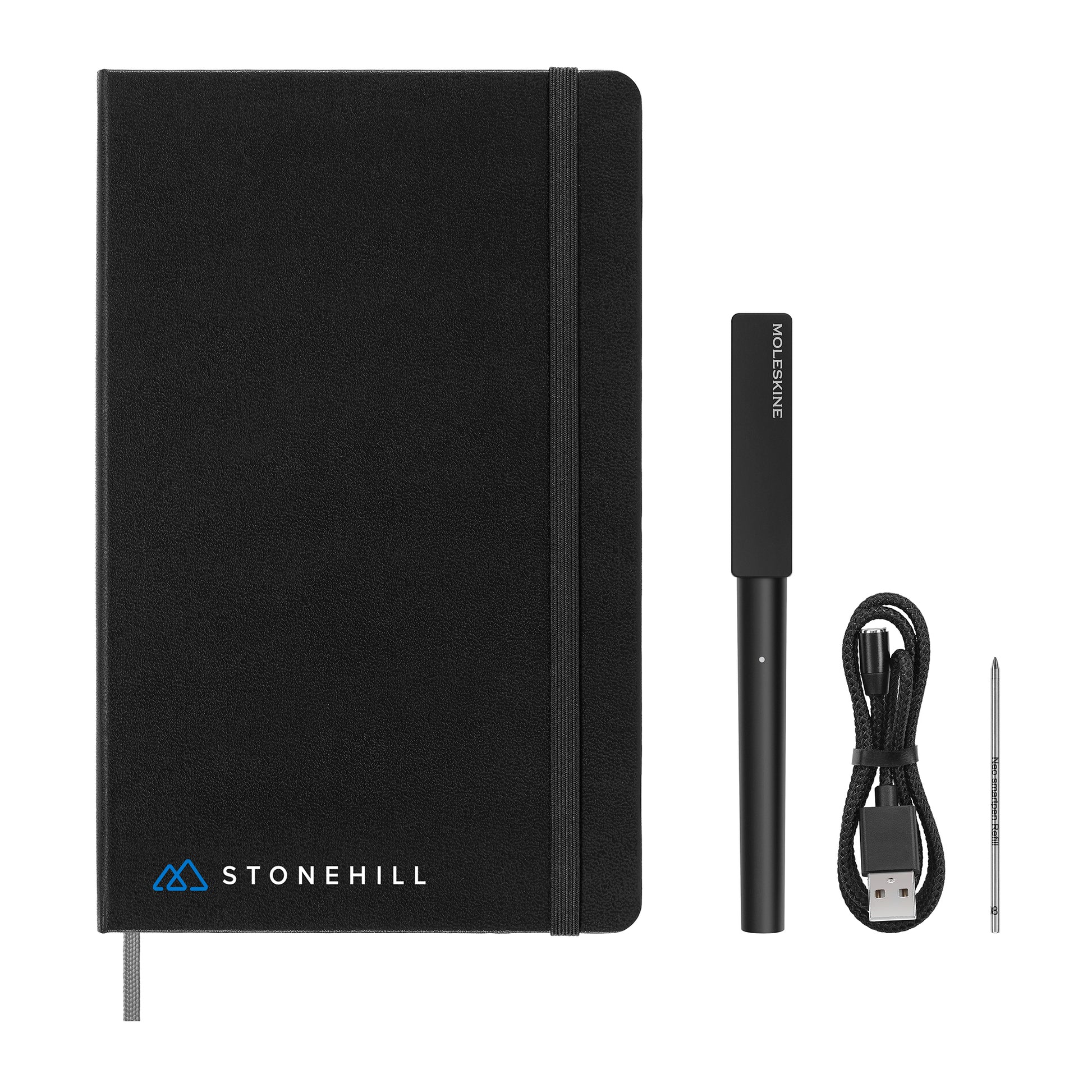 Black Moleskine® Smart Writing Set - Ruled Large