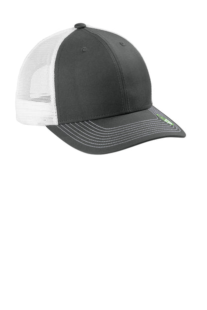 SmkGry/Wht Port Authority Eco Snapback Trucker Cap C112ECO