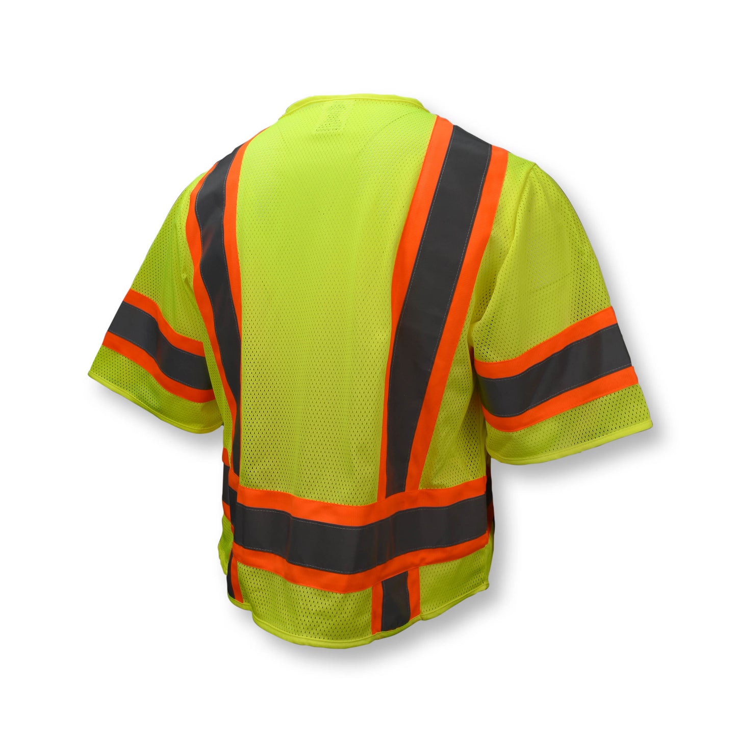SV63 Two Tone Surveyor Type R Class 3 Two Tone Safety Vest - Green - Size 2X