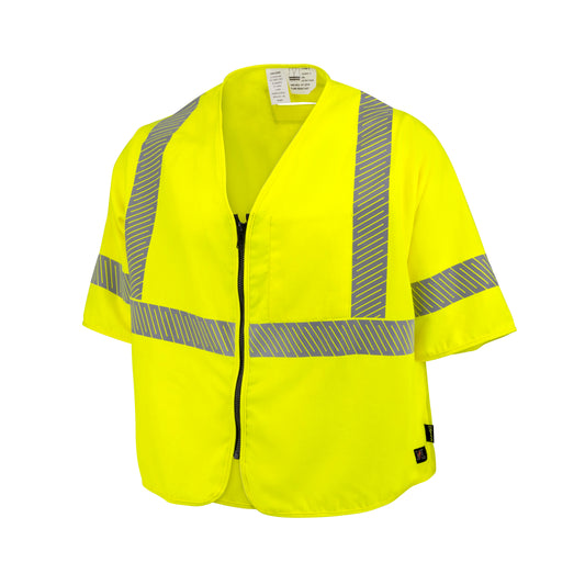 Radians 5.7 oz Class 3 DH Air Vest with Segmented Reflective Tape - Hi-Vis Green - Size XL