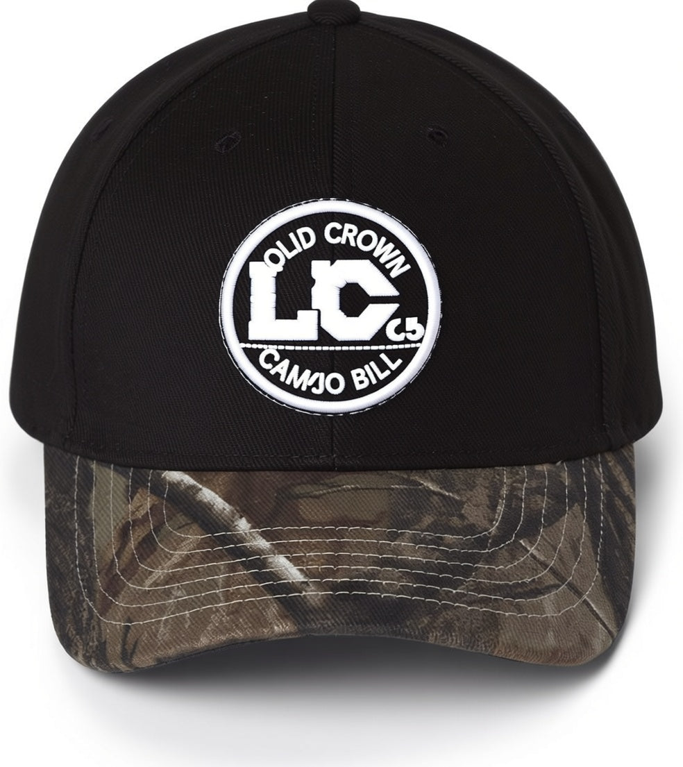 Solid Crown with Camo Bill Cap - LC25