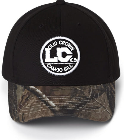Solid Crown with Camo Bill Cap - LC25