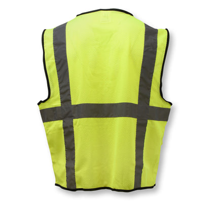 SV7E Economy Type R Class 2 Mesh Surveyor Safety Vest - Green - Size 2X-3X