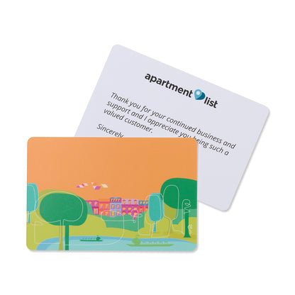 White Custom Greeting Card