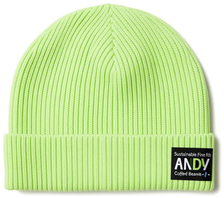 Sustainable Fine Rib Cuffed Beanie - ANDY
