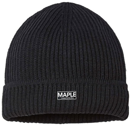 Sustainable Finish Edge Cuffed Beanie - MAPLE
