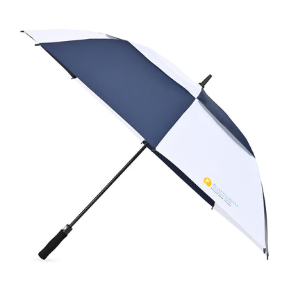 Elements 60" Recycled Auto Open Double Canopy Golf Umbrella