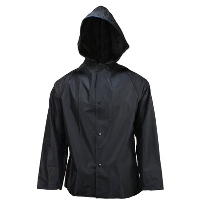 77AJ Sani Light Jacket with Hood - Black - Size 2X
