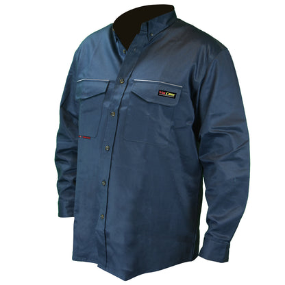 FRS-001 VolCore® Long Sleeve Button Down FR Shirt - Navy - Size XL