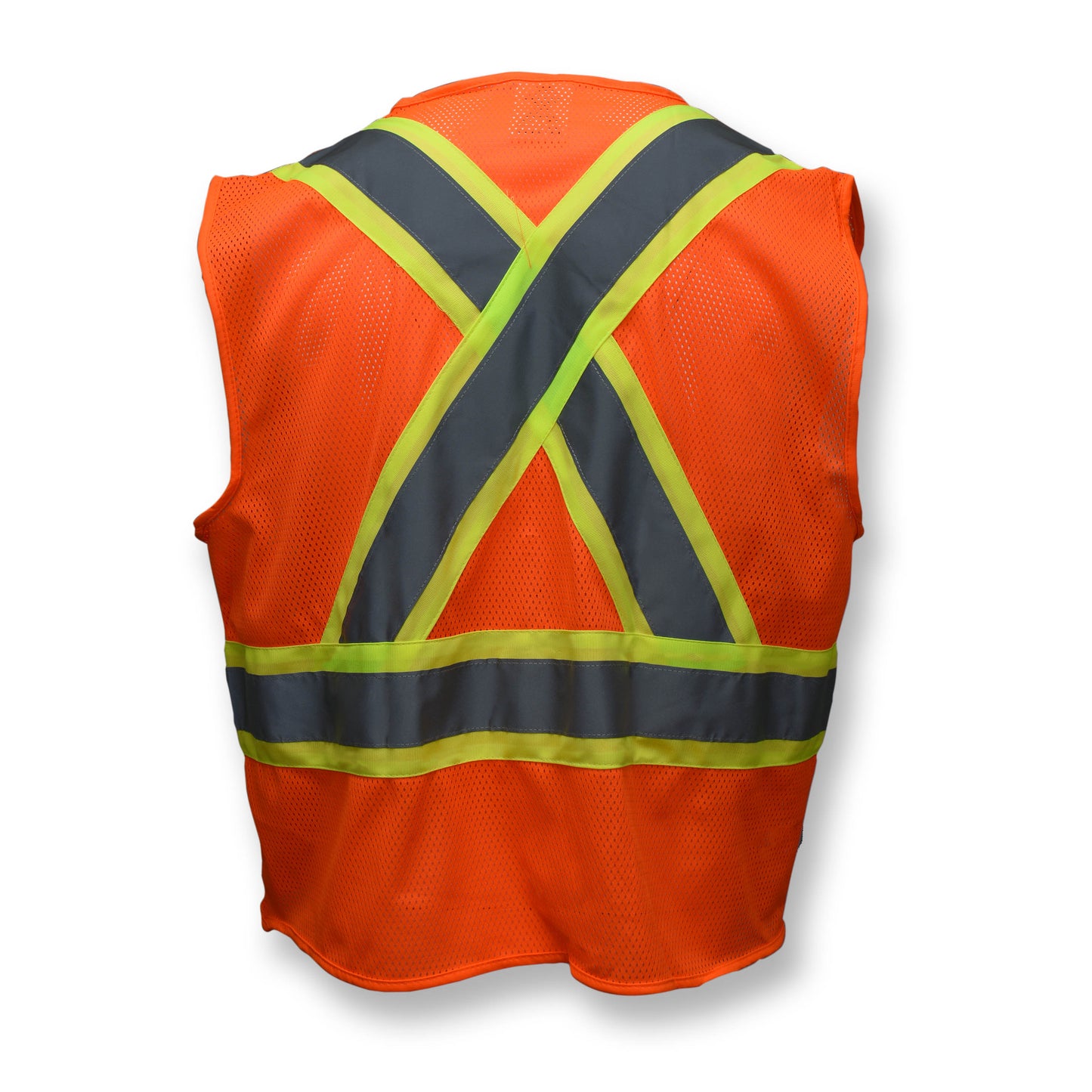 SV22X Economy Mesh X-Back Type R Class 2 Safety Vest with Two-Tone Trim - Green - Size 2X