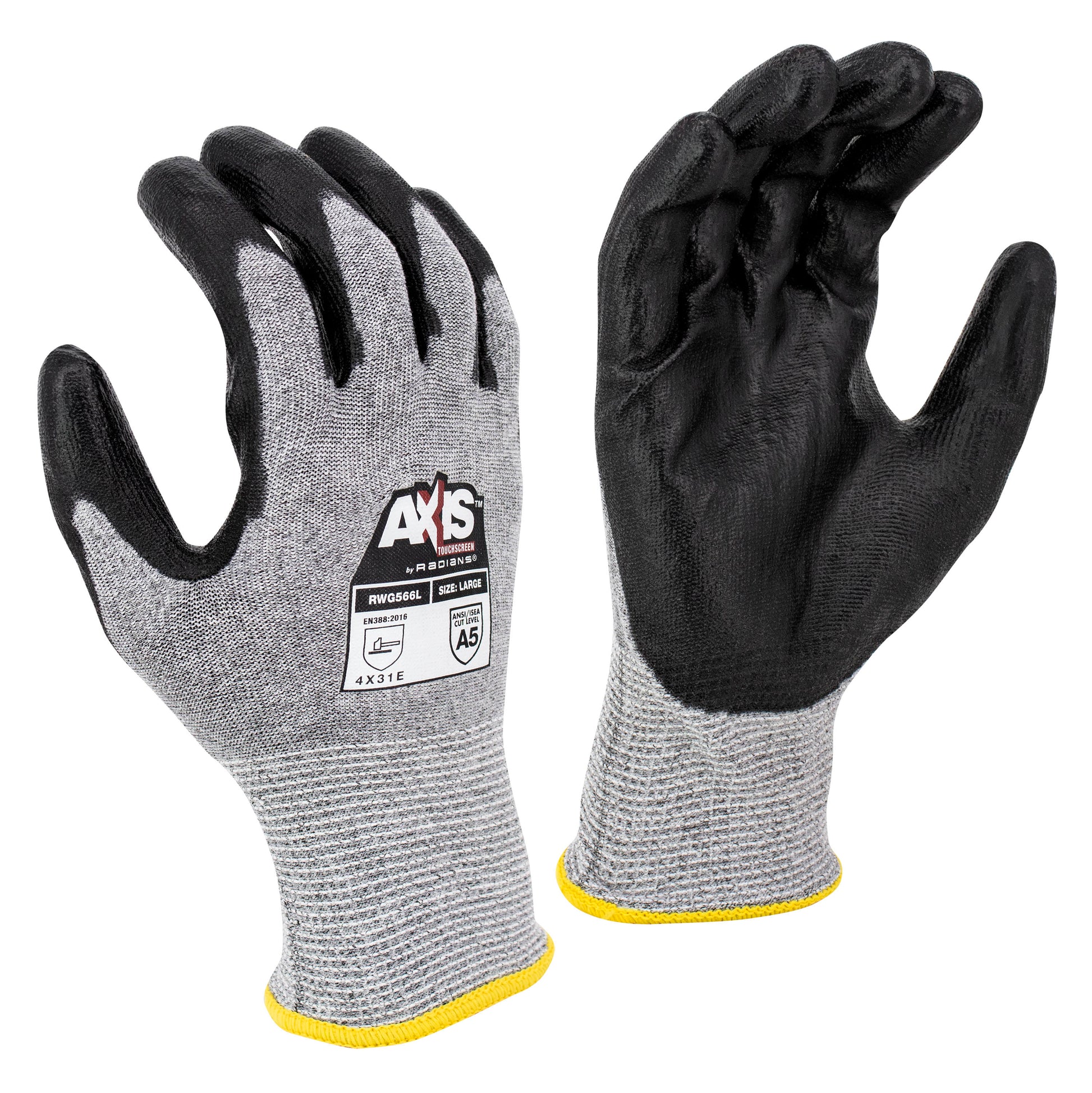 RWG566 AXIS™ Cut Protection Level A5 Touchscreen Work Glove - Size 2X
