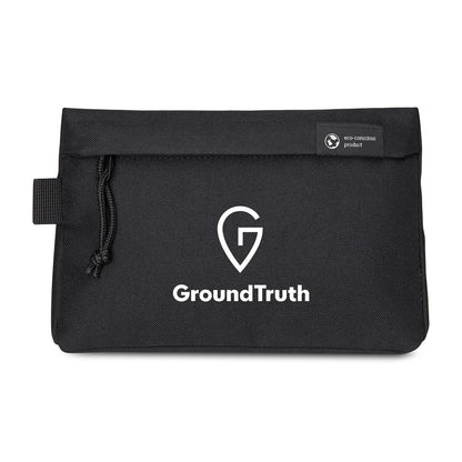 Black Renew AWARE™ rPET Zippered Pouch