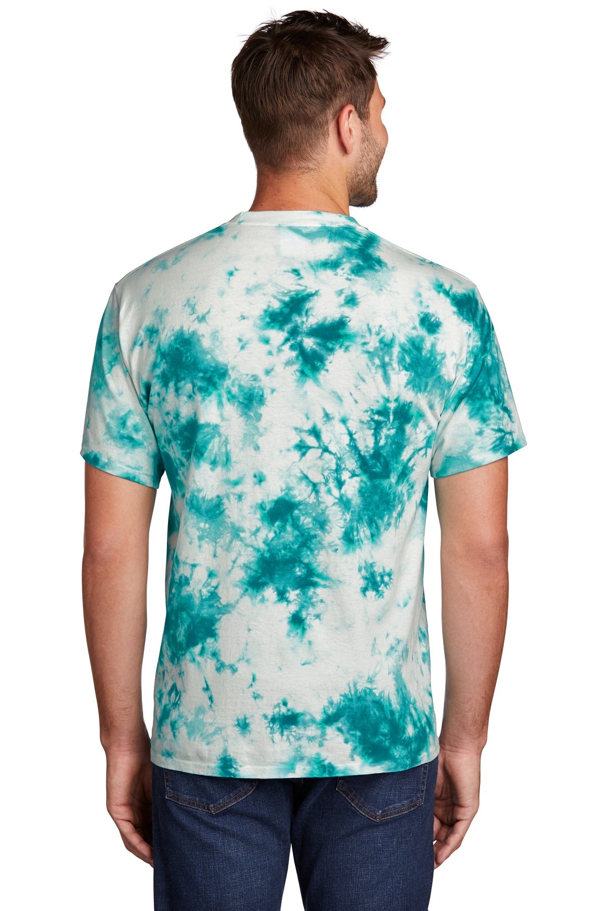 Teal Port & Company Crystal Tie-Dye Tee PC145