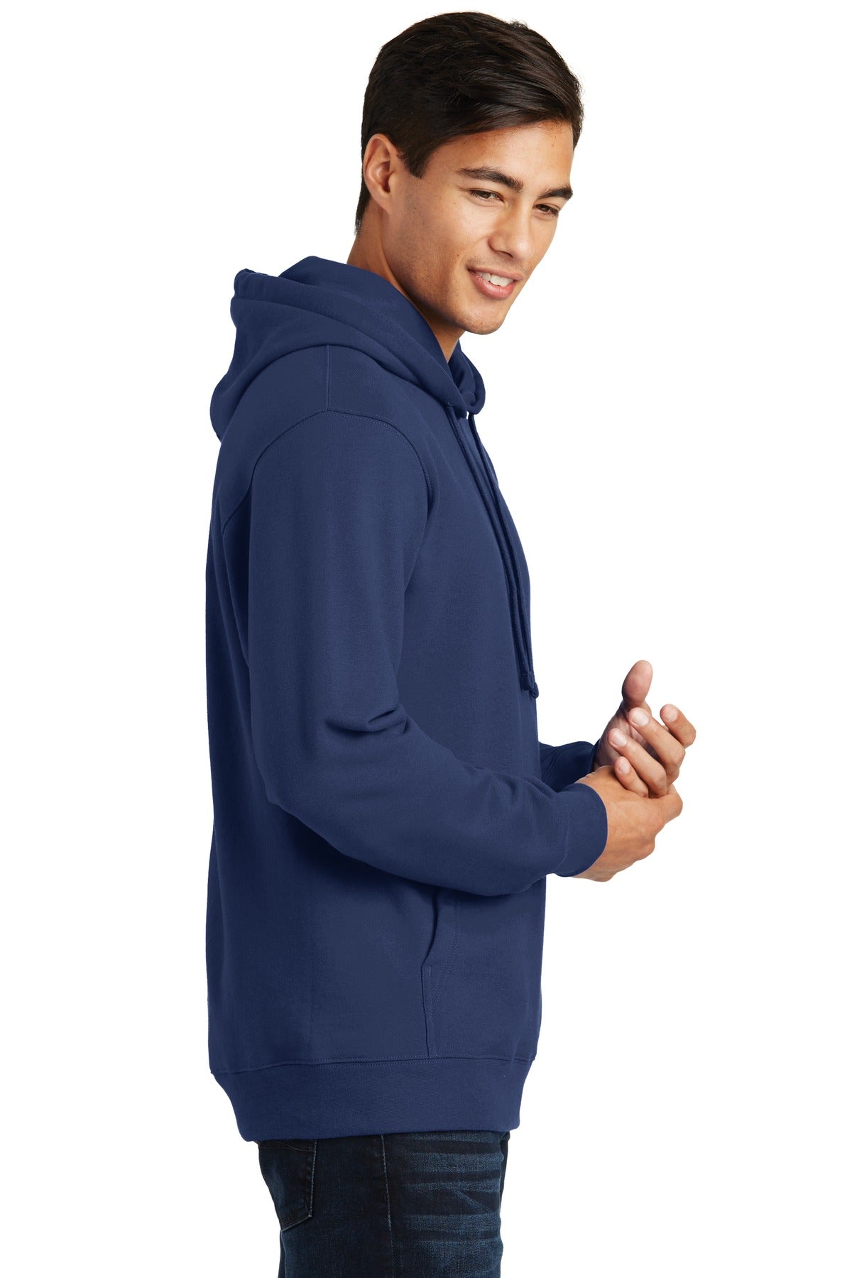 Team Navy Port & Company Fan Favorite Fleece Pullover Hooded Sweatshirt. PC850H